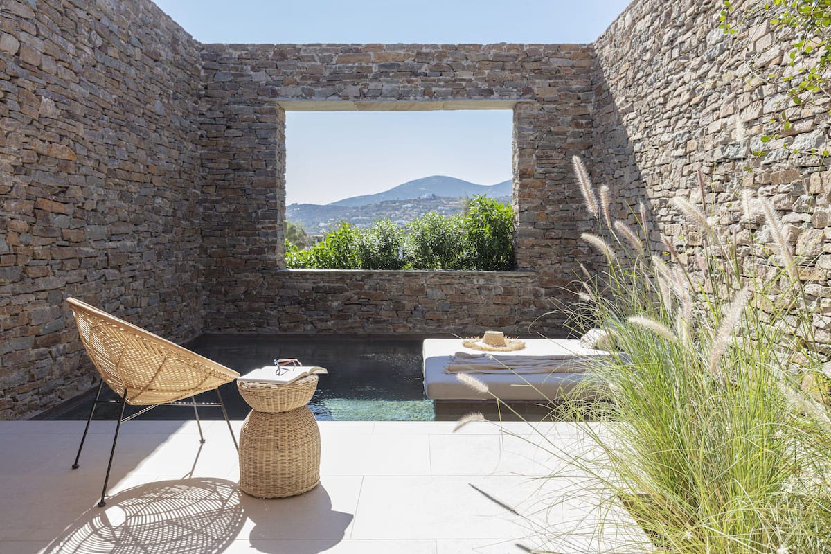 FAROS Superior room with Garden view & plunge pool | Private pool