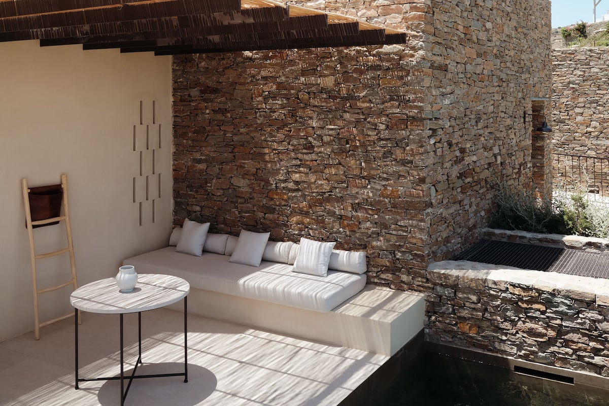 Superior-Doppelzimmer, eigener Pool, Meerblick | Terrasse/Patio