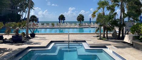 Una piscina riscaldata