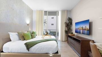 Desk, iron/ironing board, travel crib, WiFi