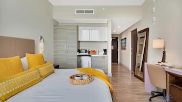 Desk, iron/ironing board, travel crib, WiFi