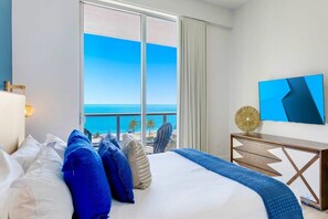 2 bedrooms, desk, iron/ironing board, travel crib