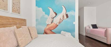 4 bedrooms, iron/ironing board, travel crib, WiFi