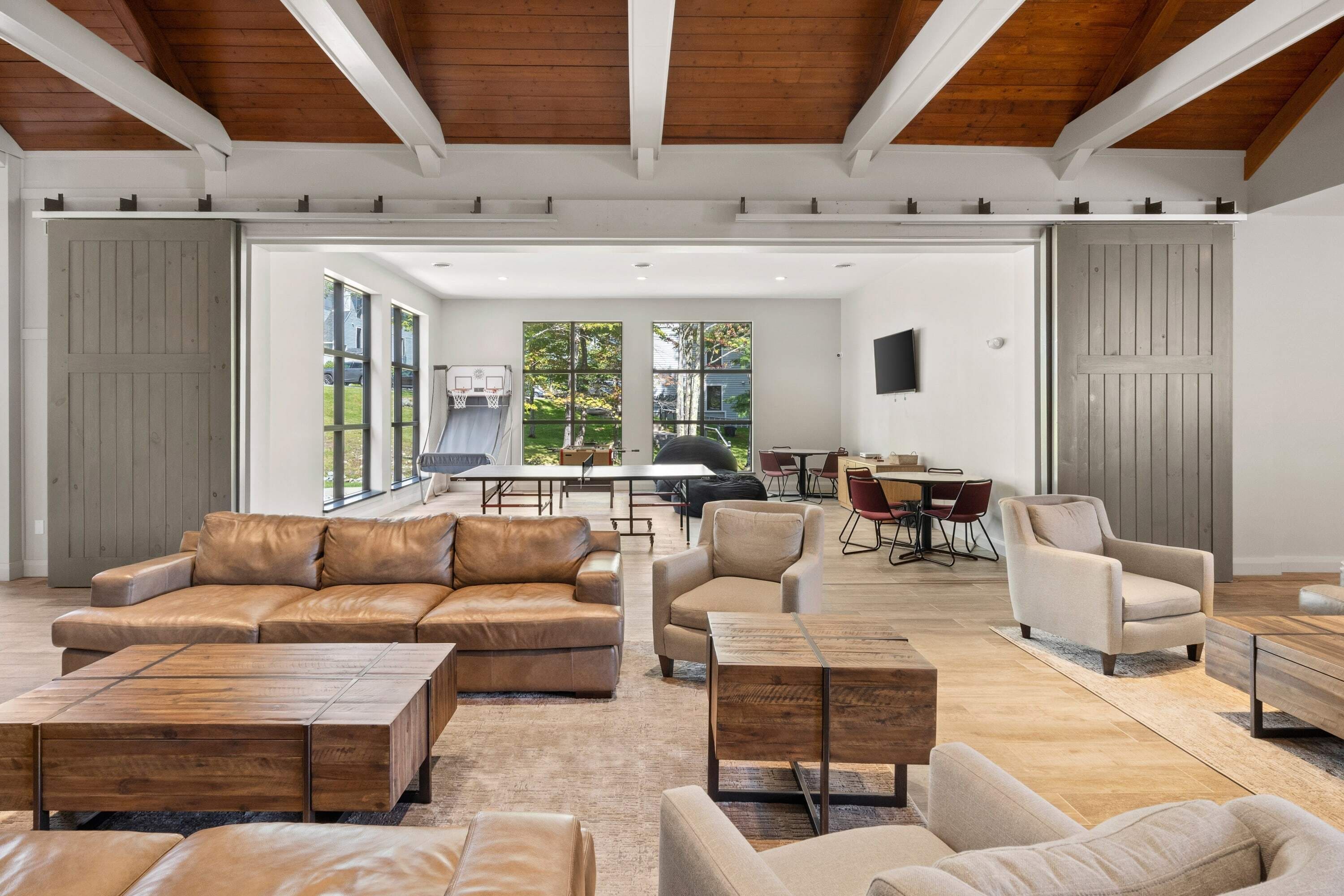 电视、壁炉、书