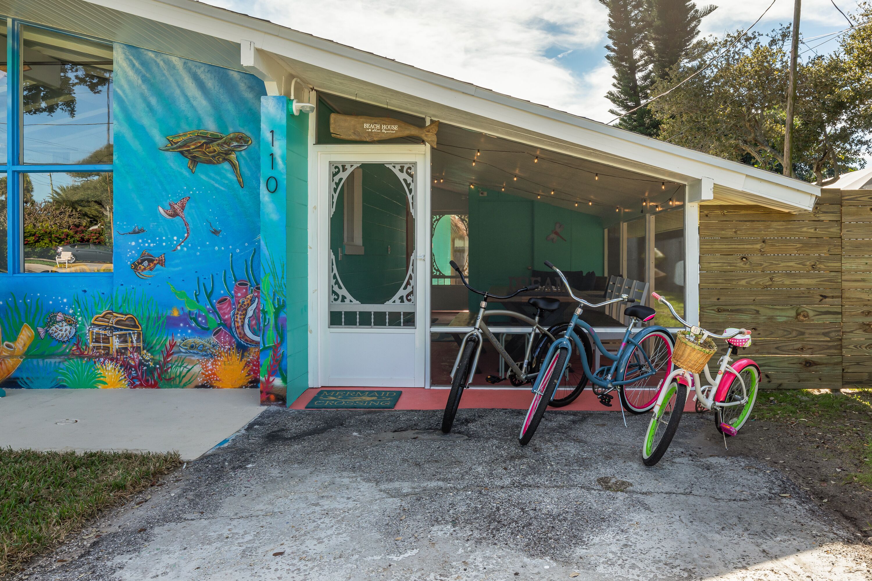 Enjoy riding the beach cruisers into town or to the neighborhood ice cream shop.