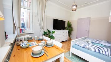 1 habitación, cuna de viaje, wifi gratis y ropa de cama