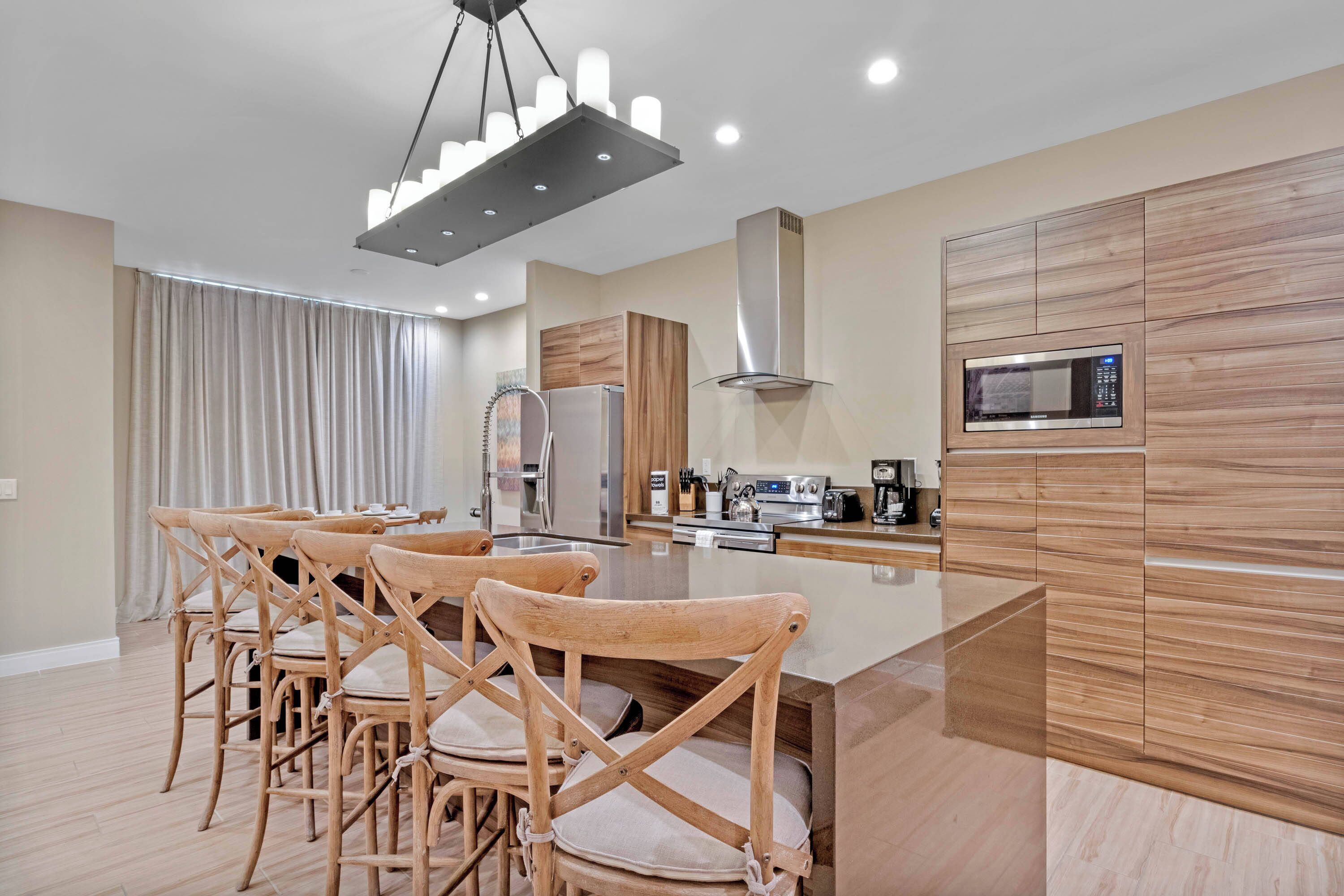 Microwave, dishwasher, high chair