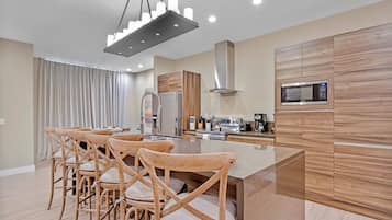 Microwave, dishwasher, high chair