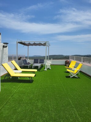 Terrace/patio - Rural tourist apartment with spa area. Main Square. PB. Sant Jordi (Sant Jordi)