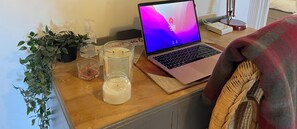 Appartement panoramique, salle de bain privée, vue sur le jardin | Intérieur