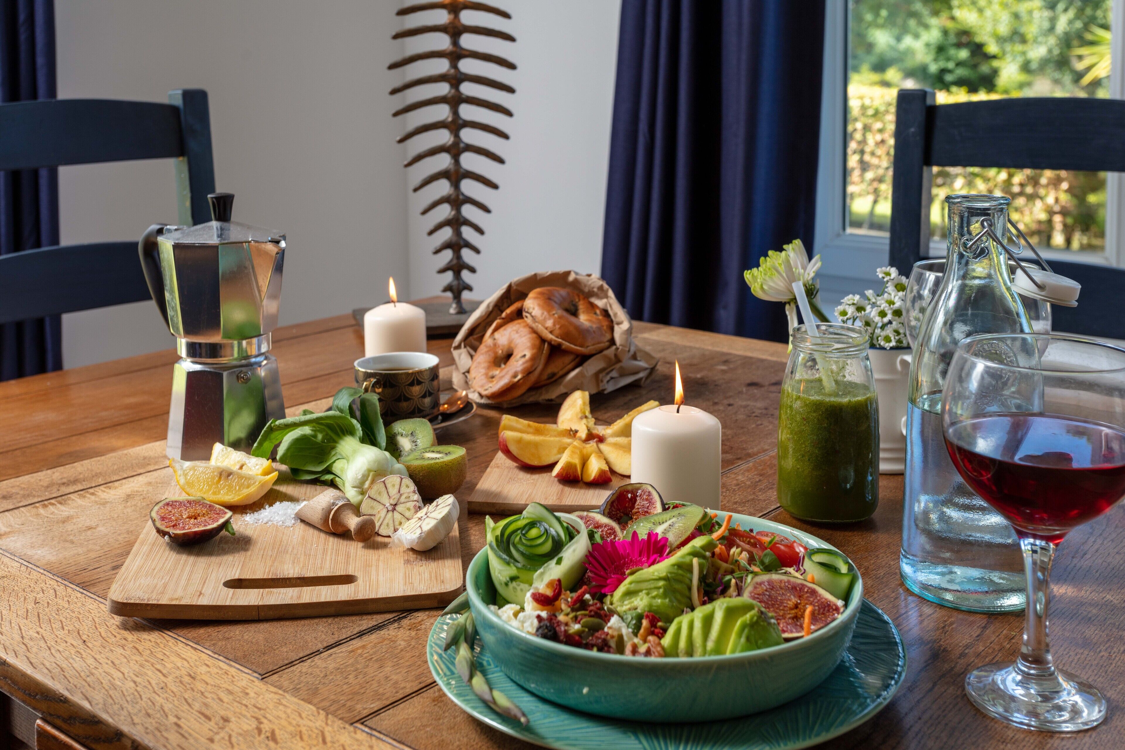 Panoramic Apartment, Private Bathroom, Garden View | Dining