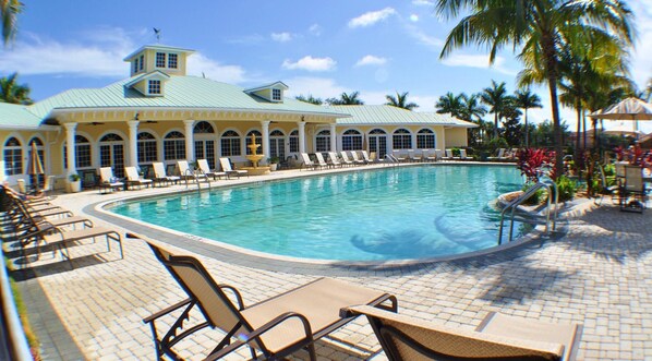 A heated pool