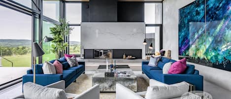 TV, fireplace, stereo, offices