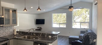 New hot tub in apartment close to everything outdoors