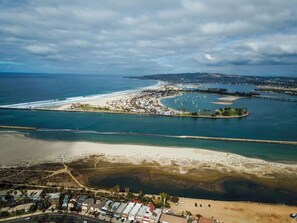 Vlak bij het strand