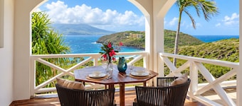 Private Caribbean Cottage with Ocean & Nevis Views near Cockleshell Beach