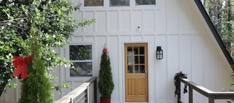 A frame cottage with private dock on lake