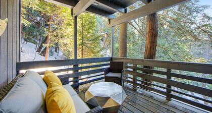 Colorful home with washer/dryer, AC & wood-burning fireplace in a lovely setting