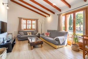 TV, fireplace, DVD player