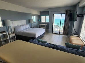 Iron/ironing board, free WiFi, bed sheets - Angled Oceanfront Studio with Incredible Views! Palace Resort 1003 - Sleeps 4 guests (Myrtle Beach)