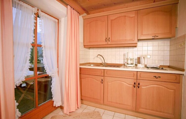 Fridge, microwave, toaster, highchair