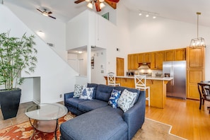 TV connectée, cheminée