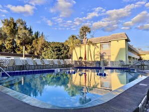 Outdoor pool, a heated pool - Seaside Condo in Siesta Key (Siesta Key)
