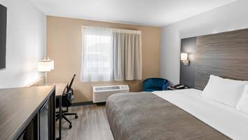 Habitación estándar, 1 cama de matrimonio grande, no fumadores | Caja fuerte, cortinas opacas, sistema de insonorización