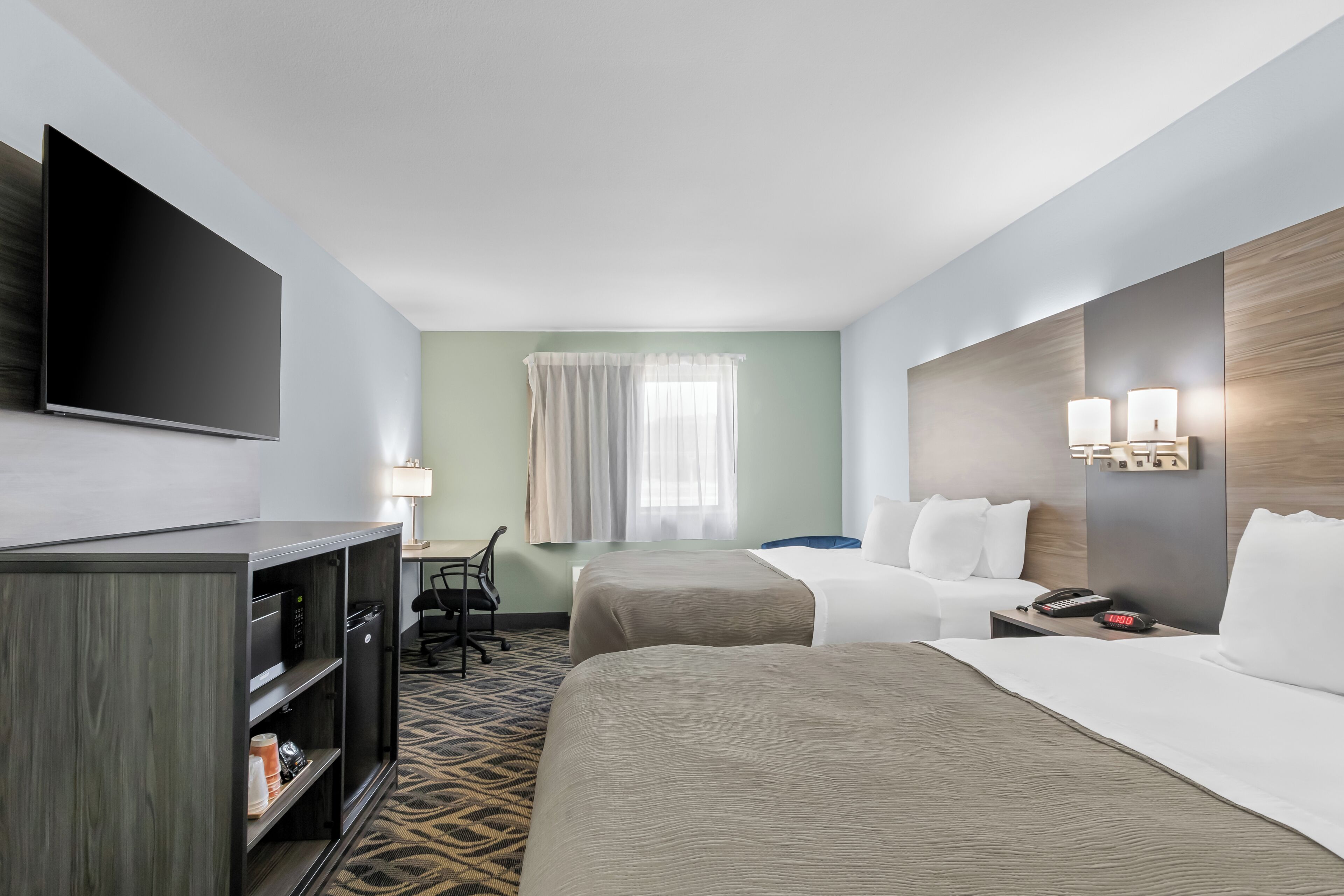 In-room safe, blackout drapes, soundproofing, iron/ironing board