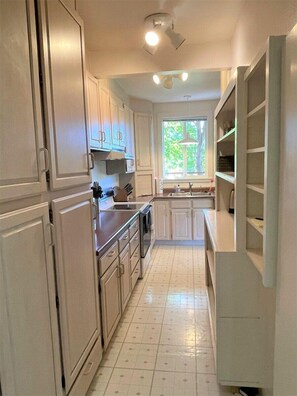 Fridge, microwave, oven, stovetop - Valley View Cabin | AC, Fireplace, BBQ, Mt. View (Packwood)