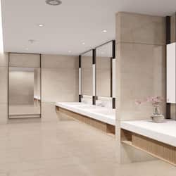 Shower, rainfall showerhead, free toiletries, hair dryer