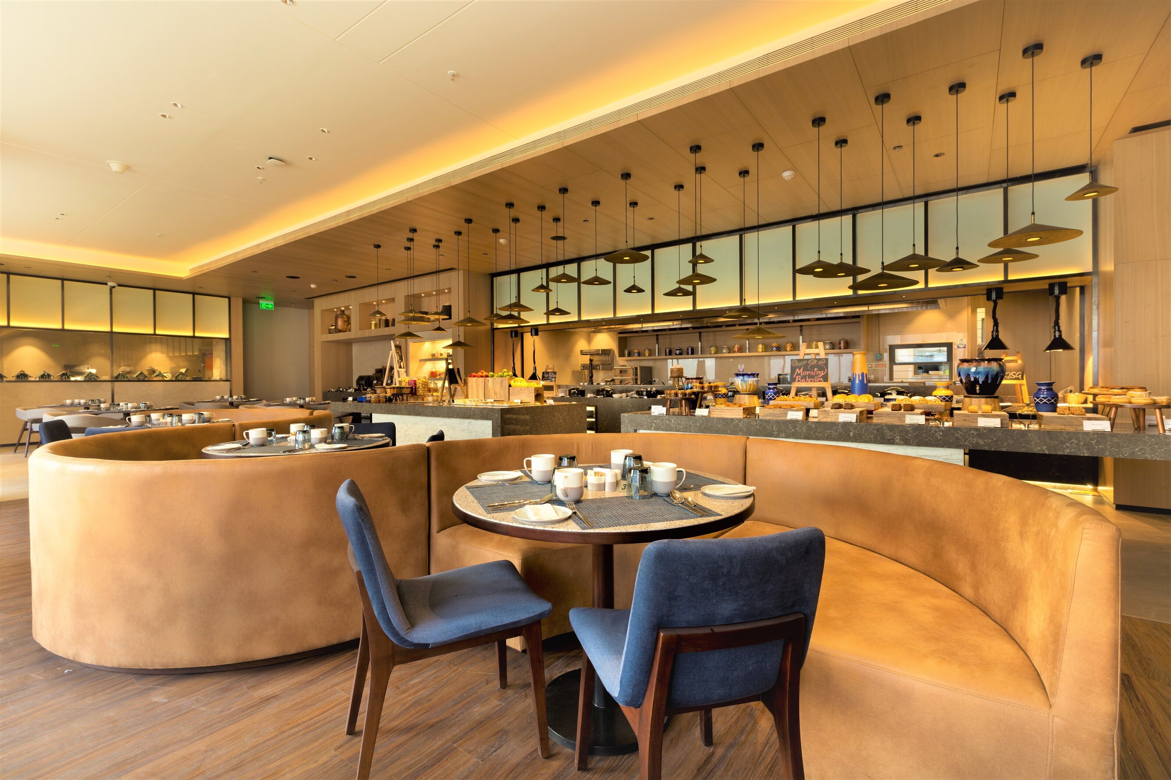 Breakfast, lunch and dinner served