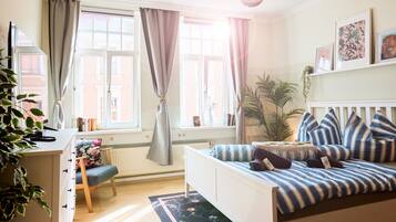 1 bedroom, iron/ironing board, travel crib, free WiFi