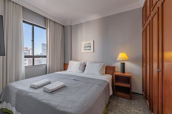 Apartamento | 1 quarto, roupa de cama