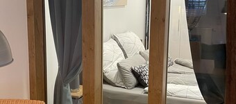 Gulfhof vacation apartment "Langeoog" with a view of the nature reserve