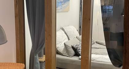 Gulfhof vacation apartment "Langeoog" with a view of the nature reserve