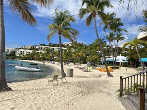 Na praia