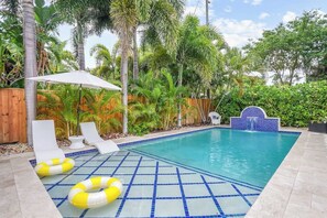 A heated pool