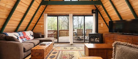 Smart TV, caminetto, videogiochi, libri