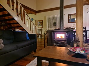 TV, fireplace, stereo