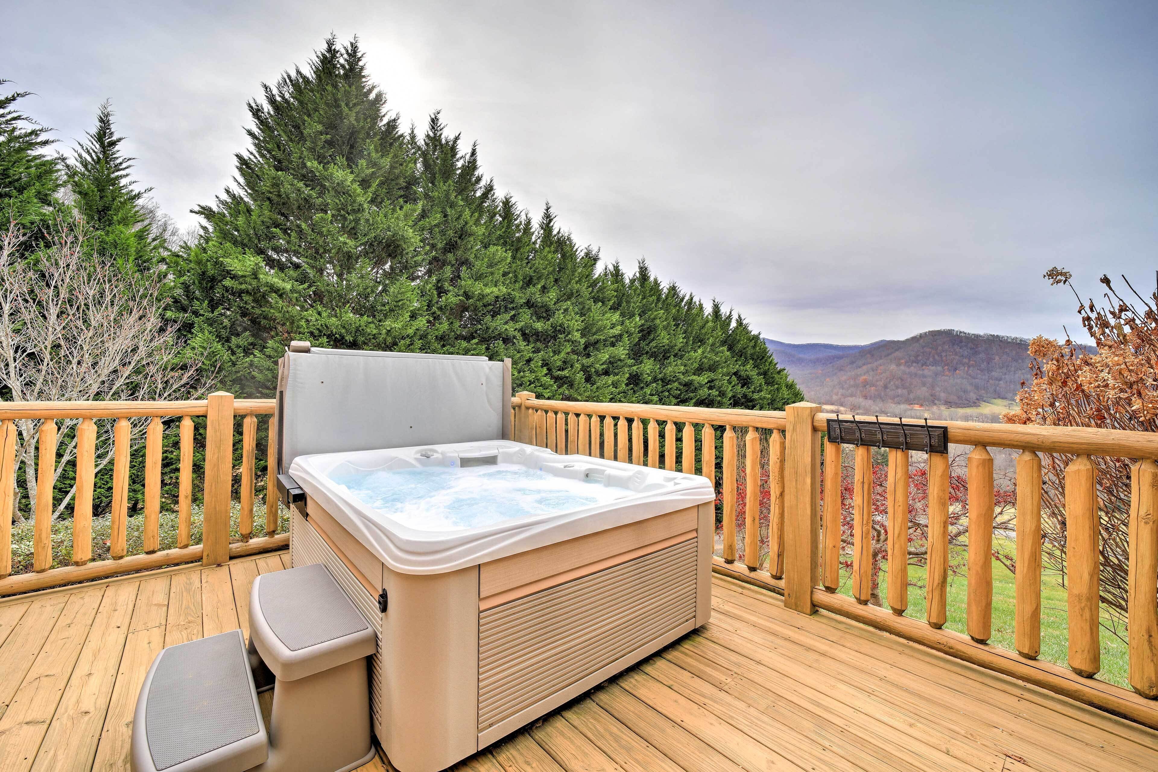 Serene Canton Escape w/ Hot Tub & Mtn Views!