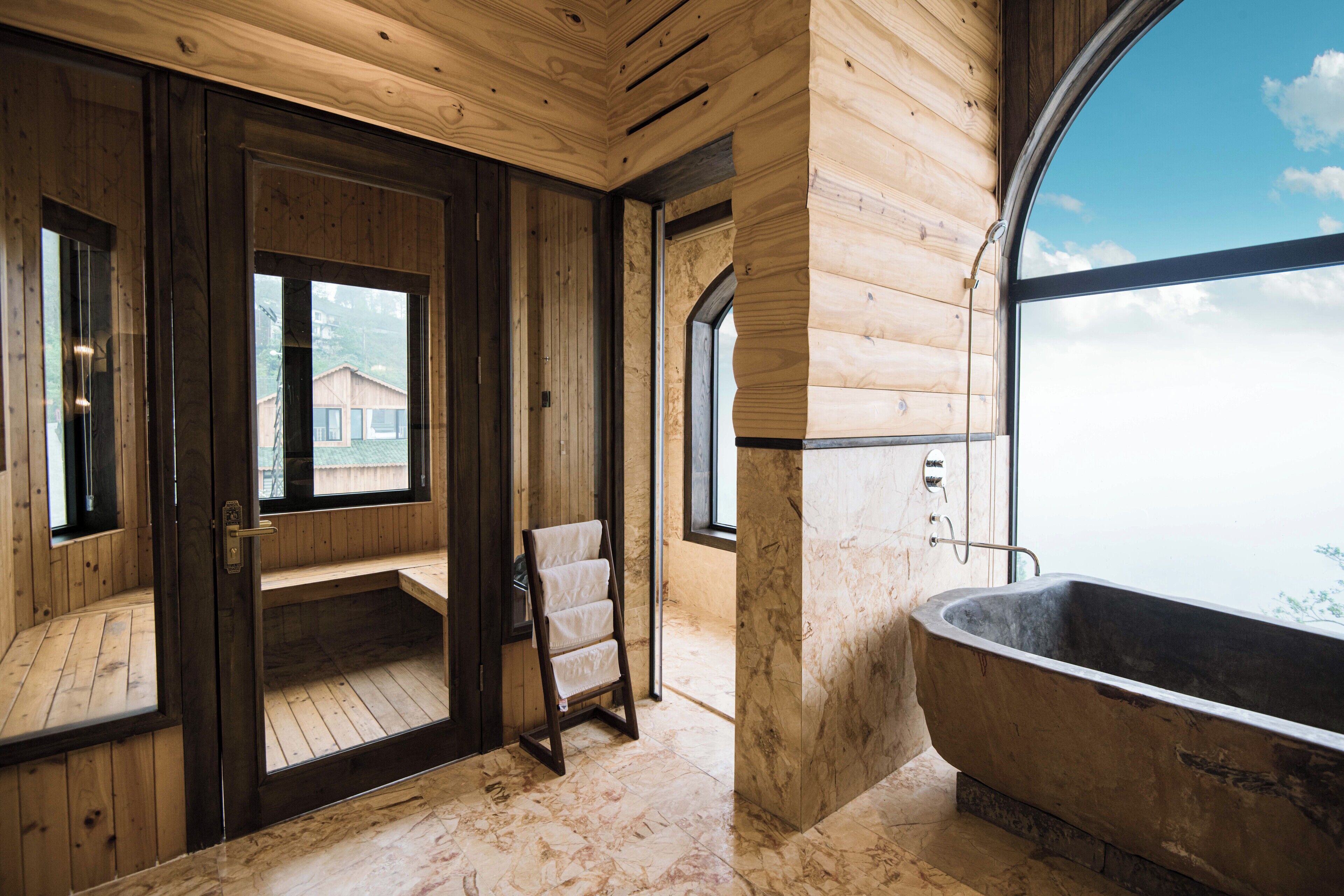 Presidential Villa | Bathroom | Shower, free toiletries, hair dryer, bathrobes