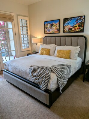 1 bedroom, iron/ironing board, travel crib, internet