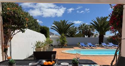 Beautiful Villa with a private heated pool and roof terrace.