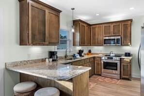 Cottage, 3 Bedrooms | Private kitchen | Fridge, oven, coffee/tea maker, toaster - The Rookery III 7022 by RedAwning (Gulf Shores)