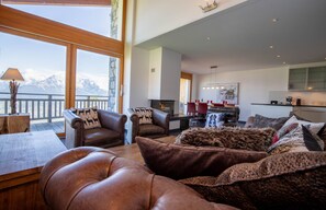 TV, fireplace, DVD player - Ski Paradise SP 011 - MOUNTAIN apartment 6 pers (Veysonnaz)