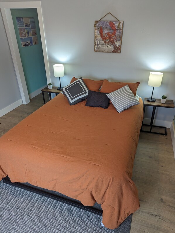 1 bedroom, iron/ironing board, travel crib, free WiFi