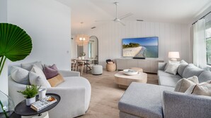 Smart-TV, videospill, DVD-spiller og bordtennis