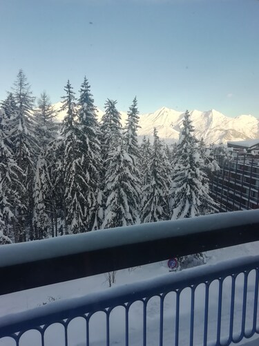 Les Arcs 1800 : appartement T2 rénové, résidence Bellecote au pied des pistes