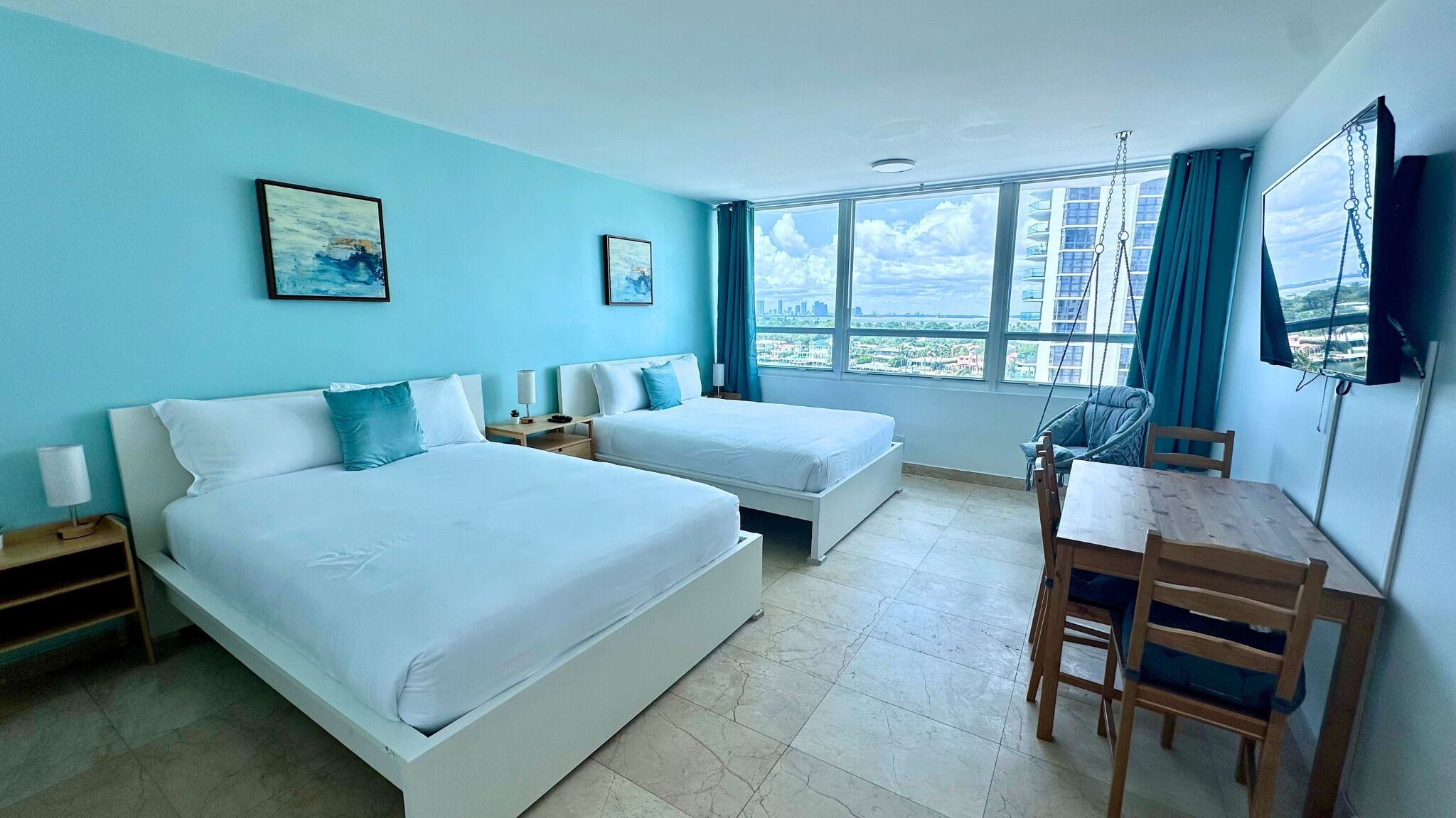 1 bedroom, individually furnished, desk, laptop workspace